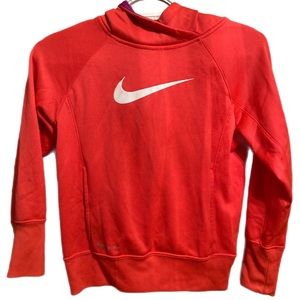 Nike pink hoodie with purple hood. Girls size M